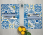 Preview: Tischset Alysia Blu 32 x 45