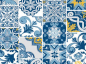 Preview: Tischset Alysia Blu 32 x 45