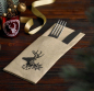 Preview: Serviette Pocket Rudolf Oro 36x46