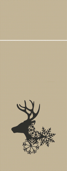 Serviette Pocket Rudolf Oro 36x46